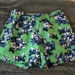 Floral J. Crew Shorts